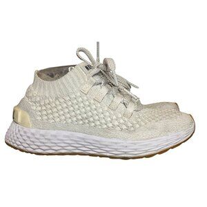Nobull White Knit Running Shoes Size 7.5 Womens Lightweight Breathable  Athletic